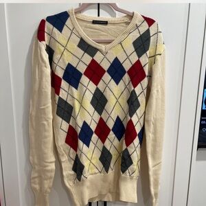 Argyle sweater